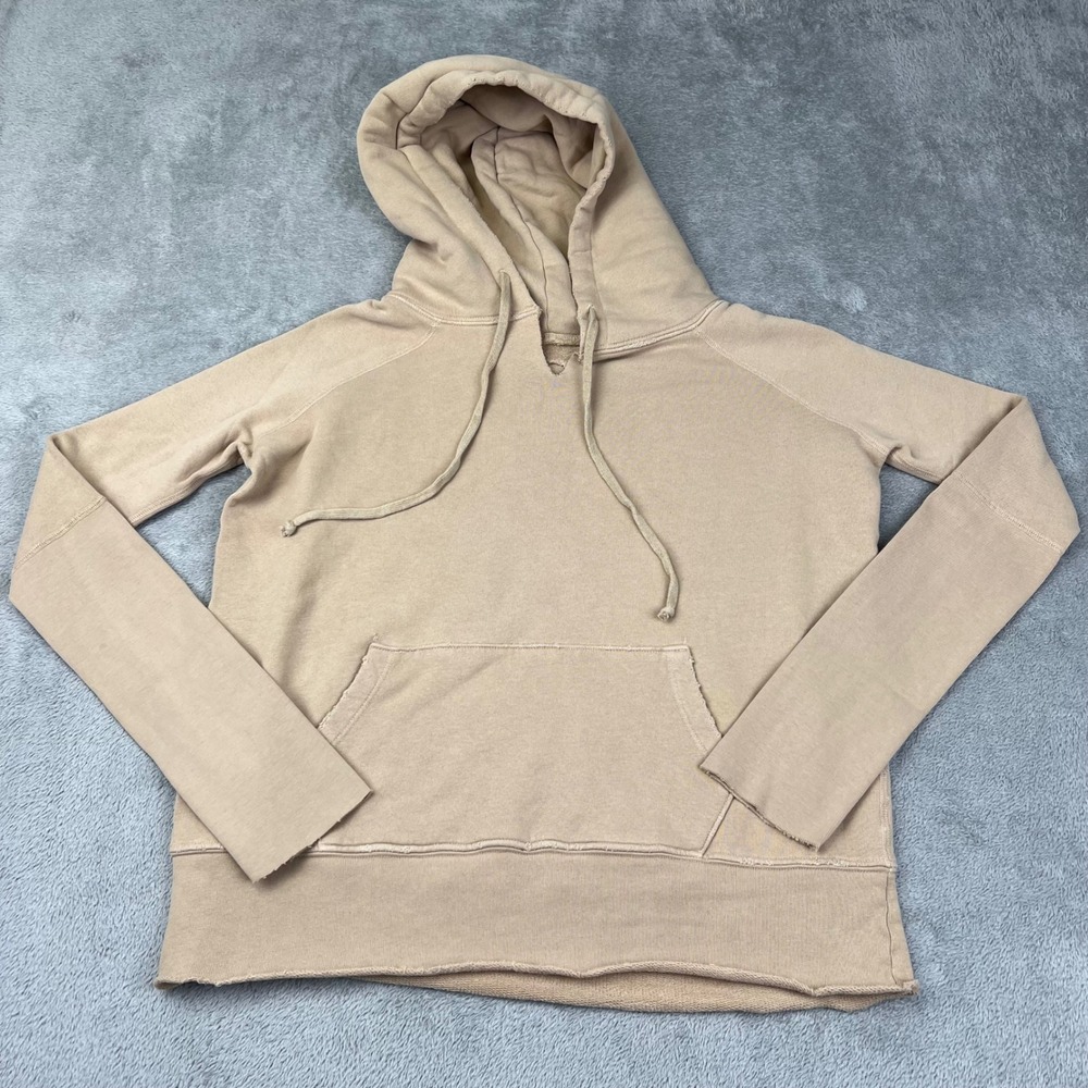 NEW Nili Lotan S 100%‎ Cotton French Terry Tan Hoodie Made in USA